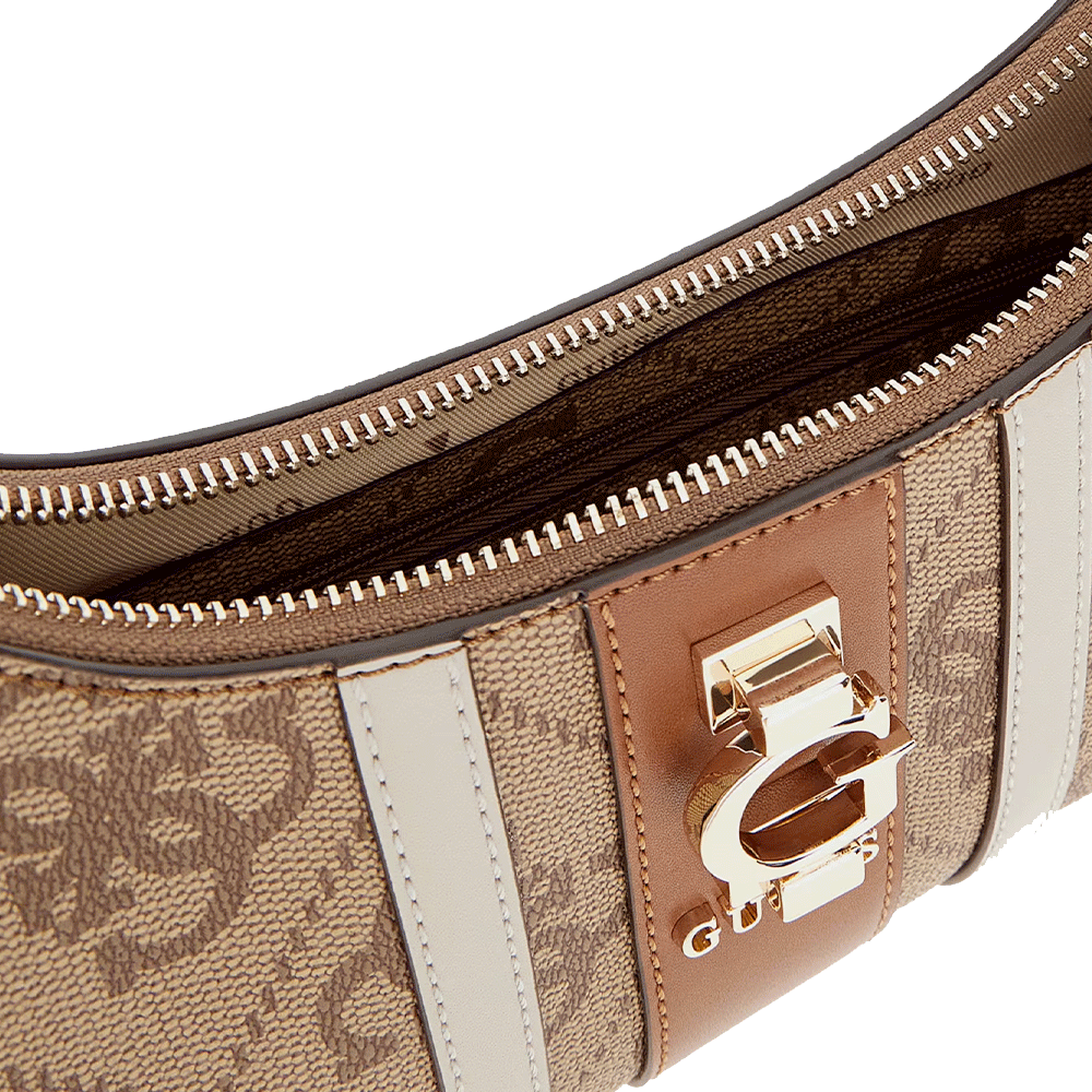 Borsa Donna a Spalla GUESS Linea Erenia colore Latte Logo Misura Piccola