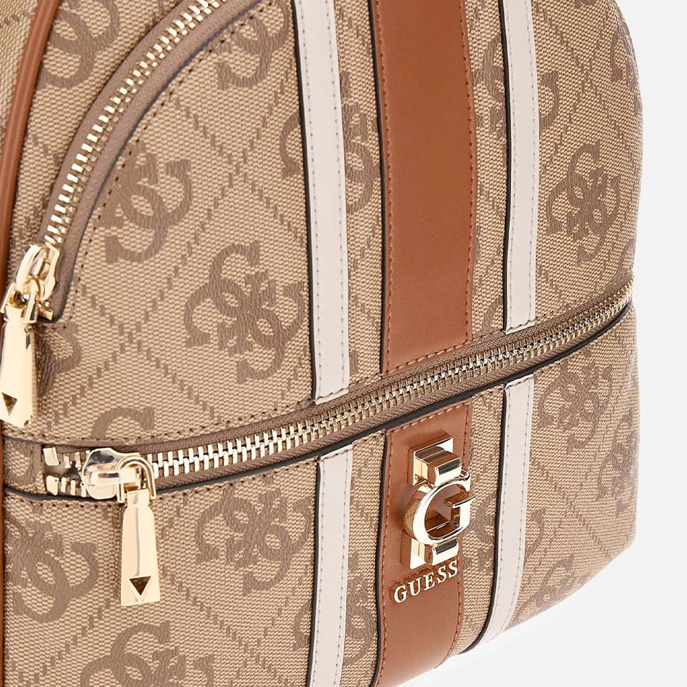 Zaino Donna GUESS Linea Erenia Colore Latte Logo Misura Grande