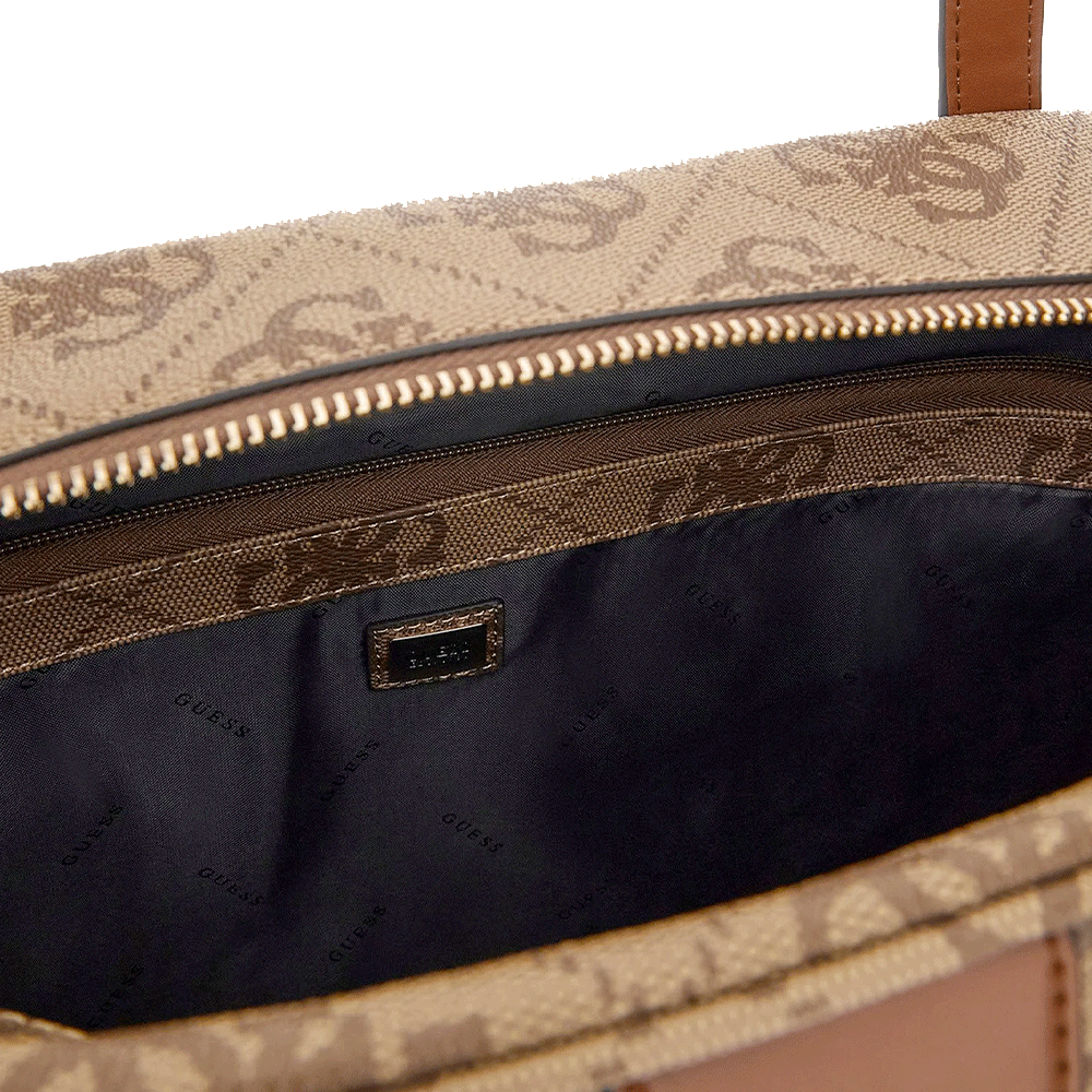 Borsa Donna a Spalla GUESS Linea Erenia colore Latte Logo Misura Grande