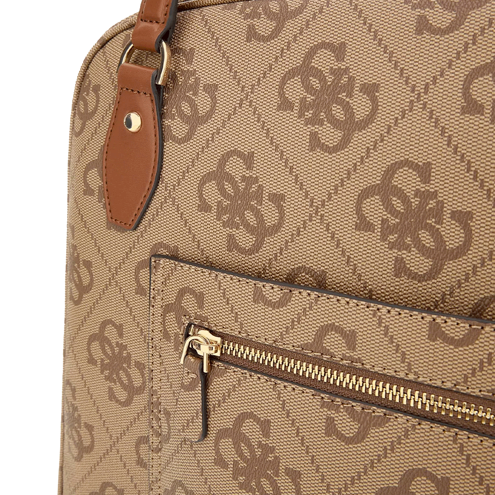 Borsa Donna a Spalla GUESS Linea Erenia colore Latte Logo Misura Grande