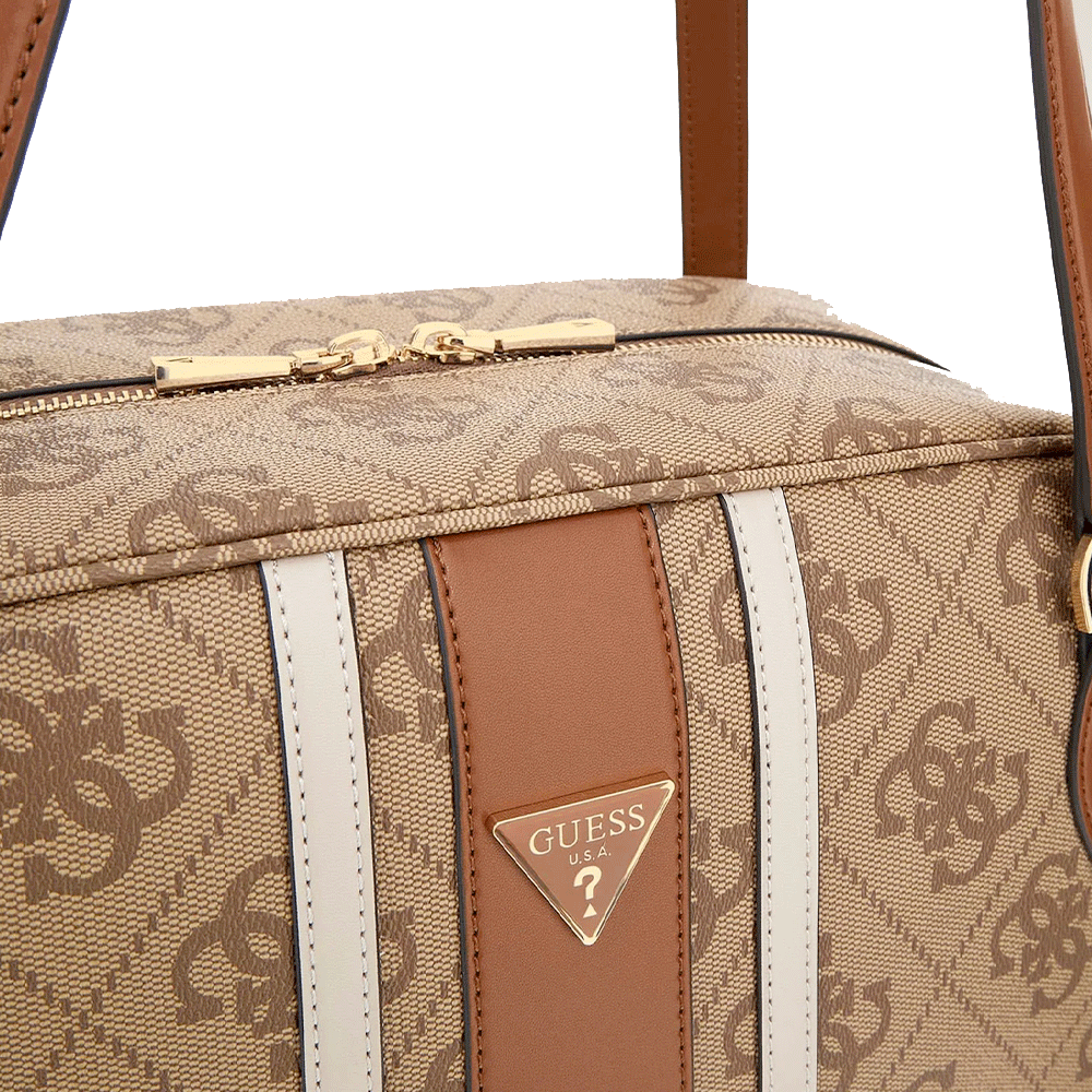 Borsa Donna a Spalla GUESS Linea Erenia colore Latte Logo Misura Grande
