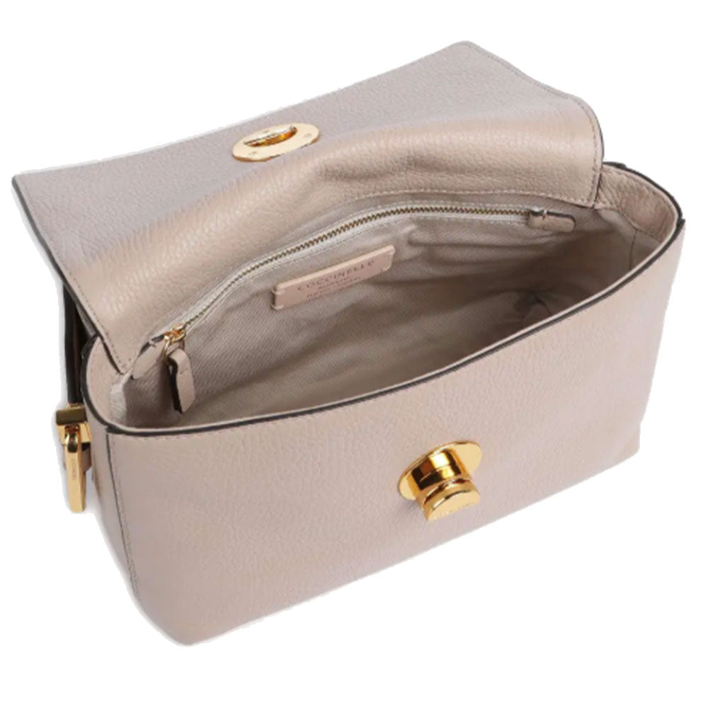 COCCINELLE Damen Umhängetasche aus Leder Liya Signature Line Rosette Color