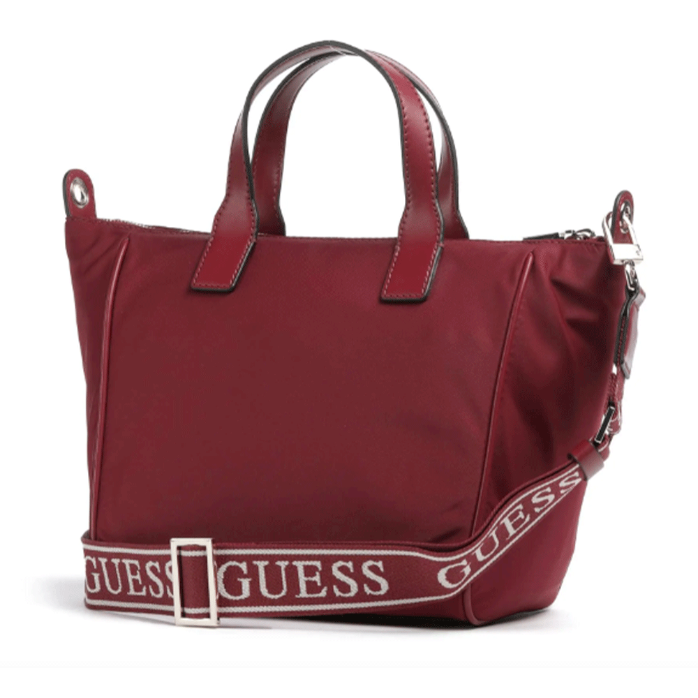 Borsa Donna a Mano in Tessuto GUESS Linea Follie colore Rust Red