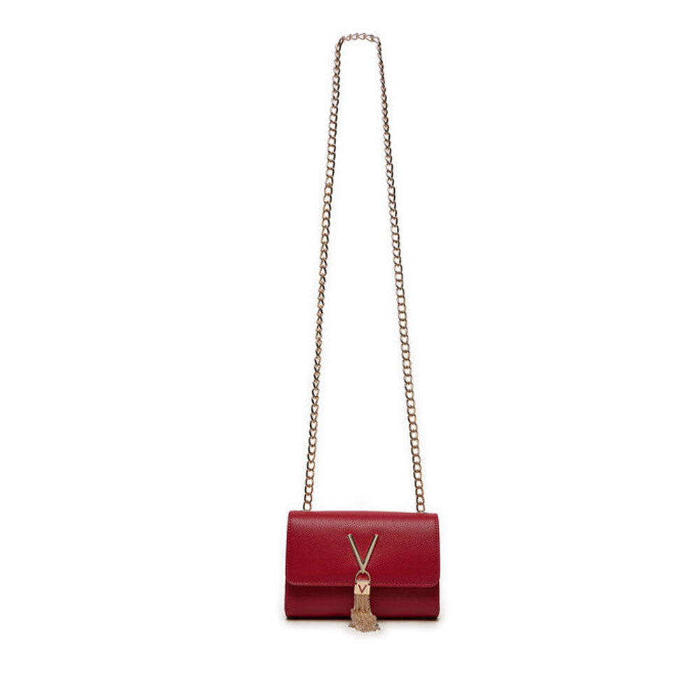VALENTINO BAGS Damen Umhängetasche Divina Linie Dunkelrot - VBS1R403G