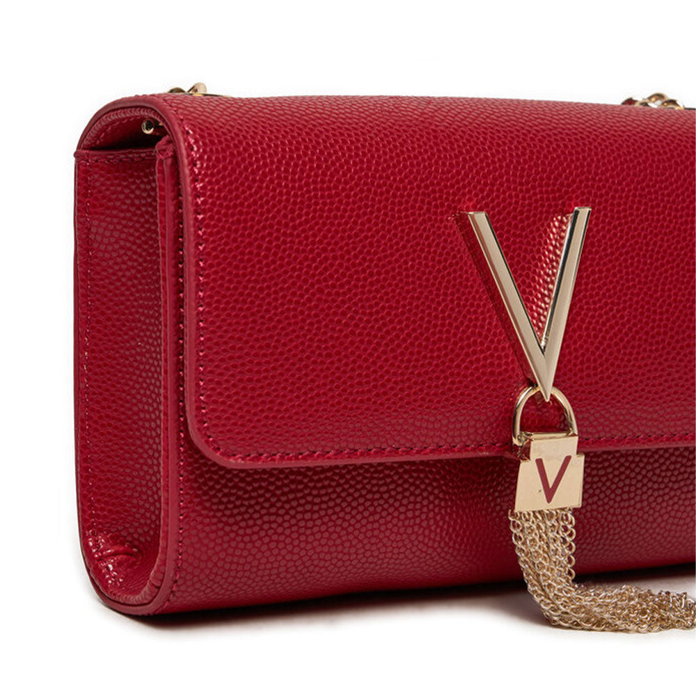 VALENTINO BAGS Damen Umhängetasche Divina Linie Dunkelrot - VBS1R403G