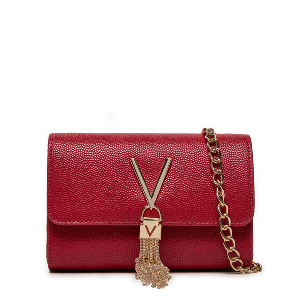 VALENTINO BAGS Damen Umhängetasche Divina Linie Dunkelrot - VBS1R403G