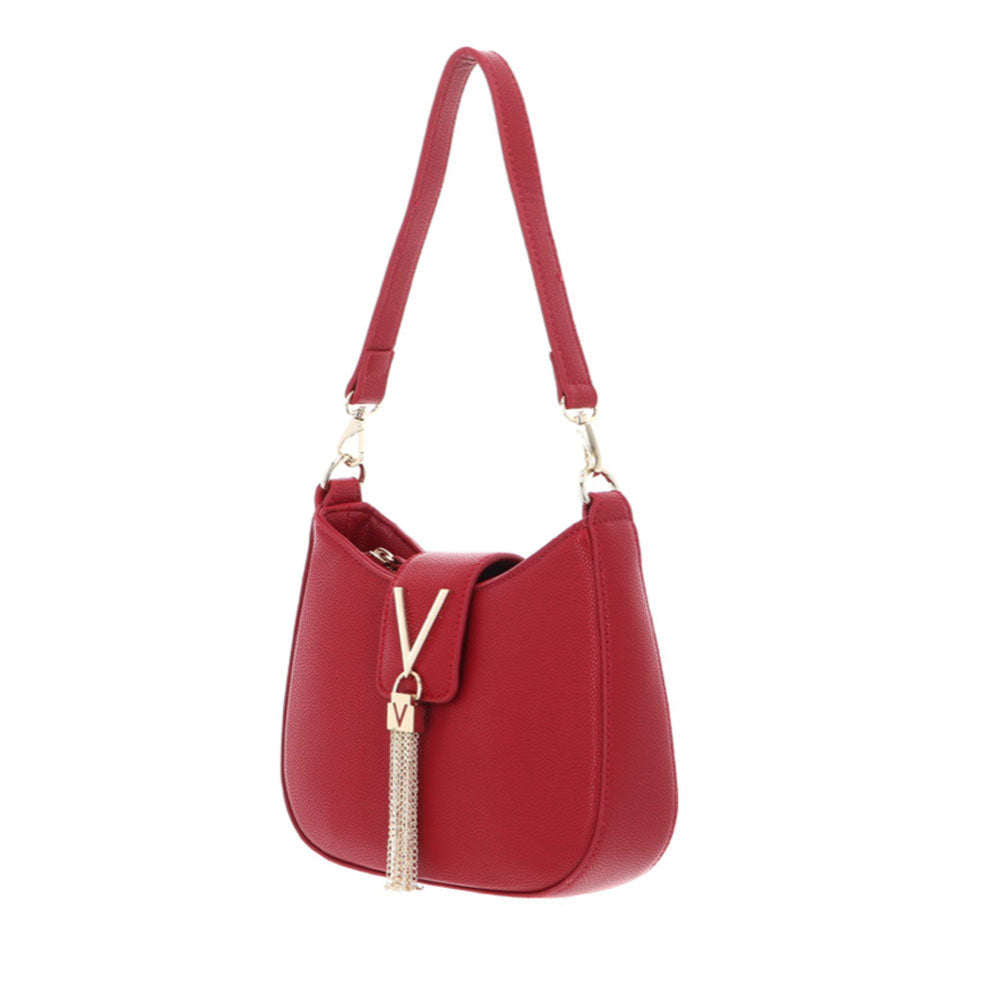 Damen Schulter- und Umhängetasche VALENTINO BAGS Divina Linie Dunkelrote Farbe - VBS1R417G