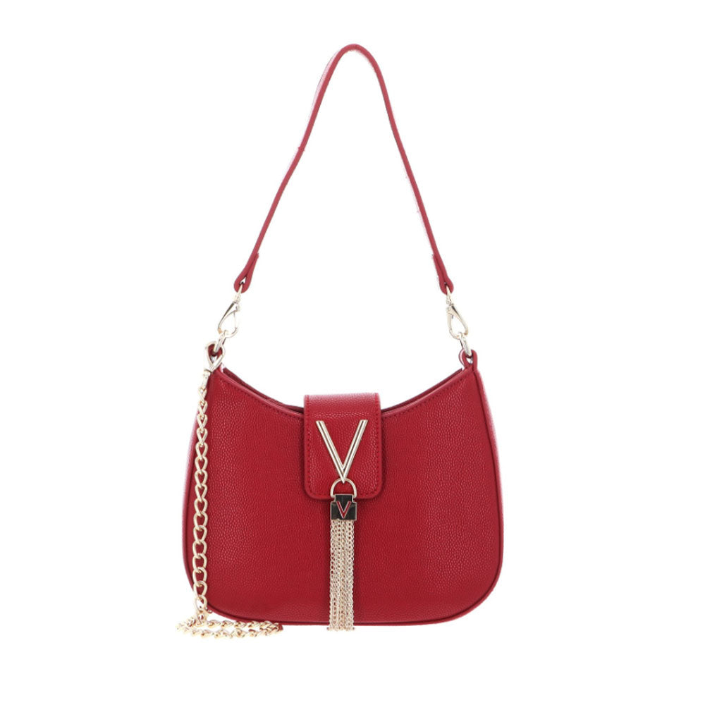Damen Schulter- und Umhängetasche VALENTINO BAGS Divina Linie Dunkelrote Farbe - VBS1R417G
