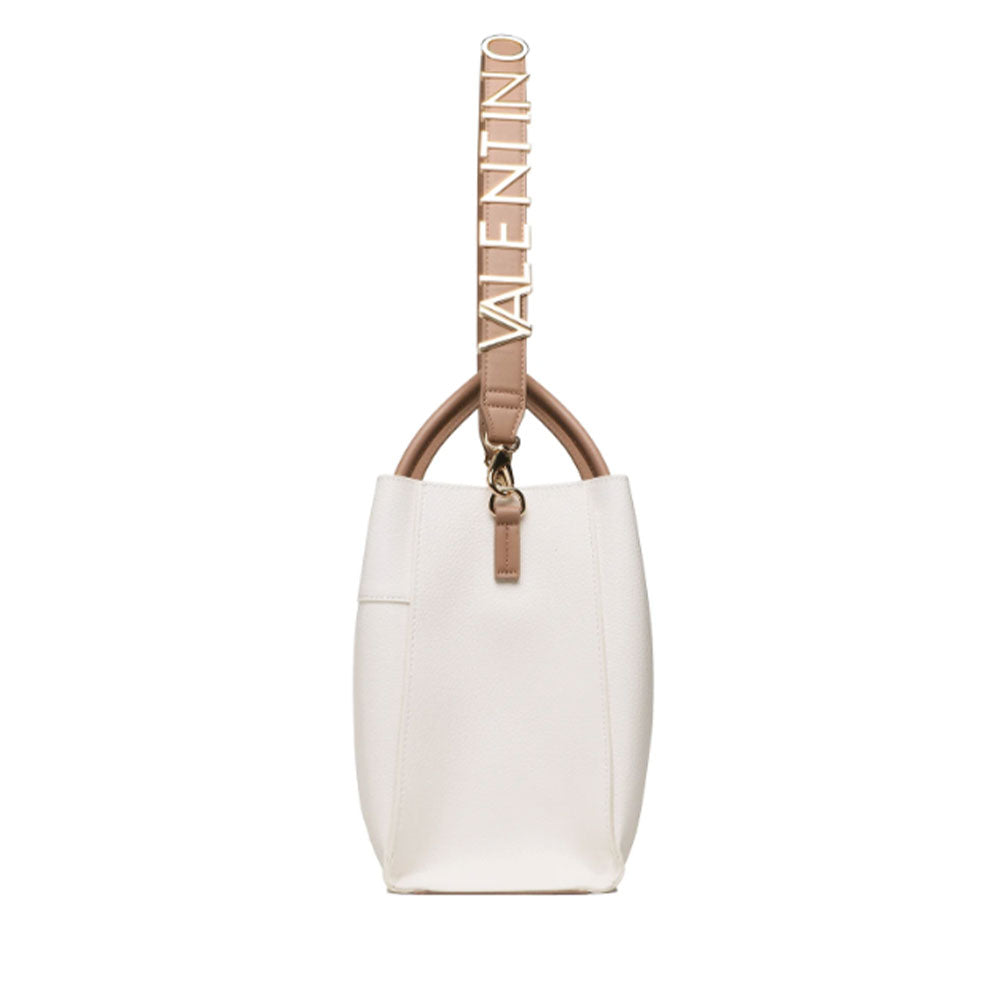 Damenhandtasche mit Schultergurt VALENTINO BAGS Alexia Linie Farbe Weiß - Leder