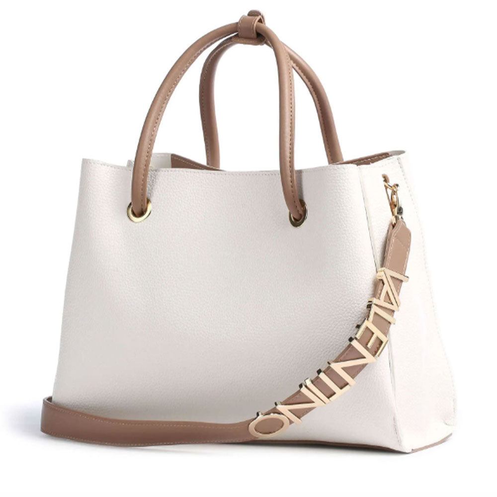 Damenhandtasche mit Schultergurt VALENTINO BAGS Alexia Linie Farbe Weiß - Leder