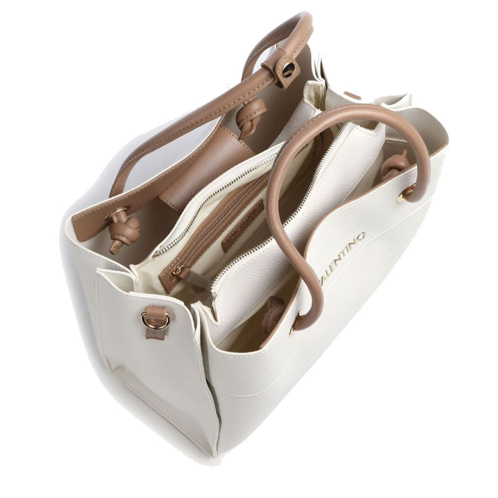 Damenhandtasche mit Schultergurt VALENTINO BAGS Alexia Linie Farbe Weiß - Leder