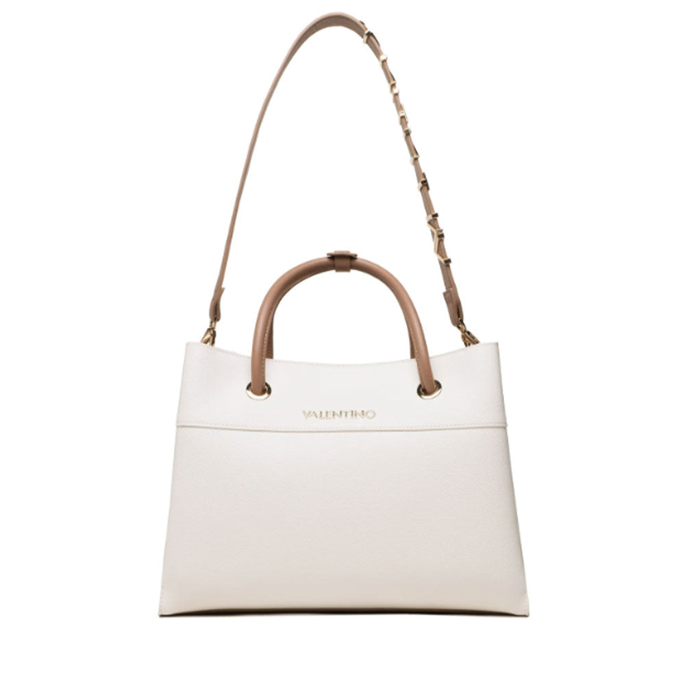 Damenhandtasche mit Schultergurt VALENTINO BAGS Alexia Linie Farbe Weiß - Leder