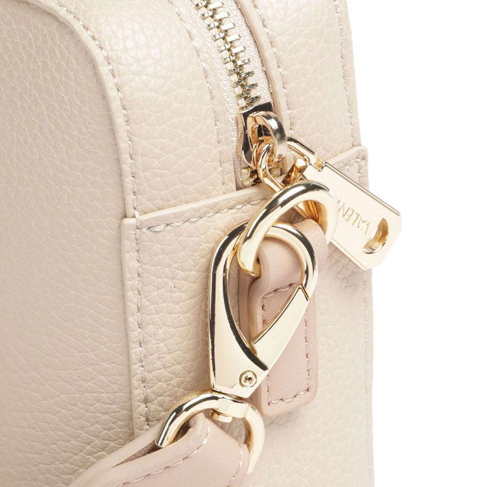 VALENTINO BAGS Damen-Schulter- und Umhängetasche, Linie Alexia, Farbe Ecru, geschlossen mit Reißverschluss