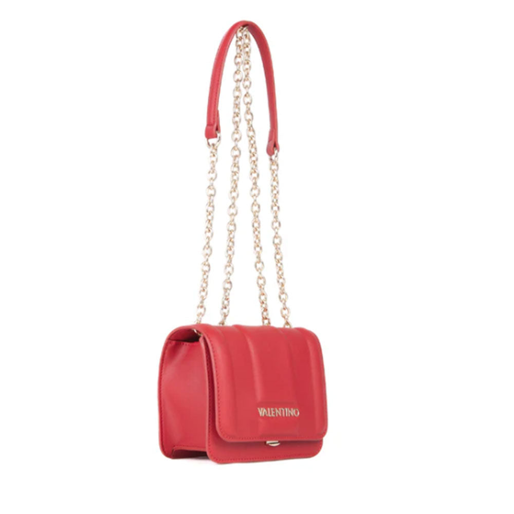 VALENTINO BAGS BRASS LINIE
Schultertasche und Umhängetasche Dunkelrote Farbe Kleine Größe