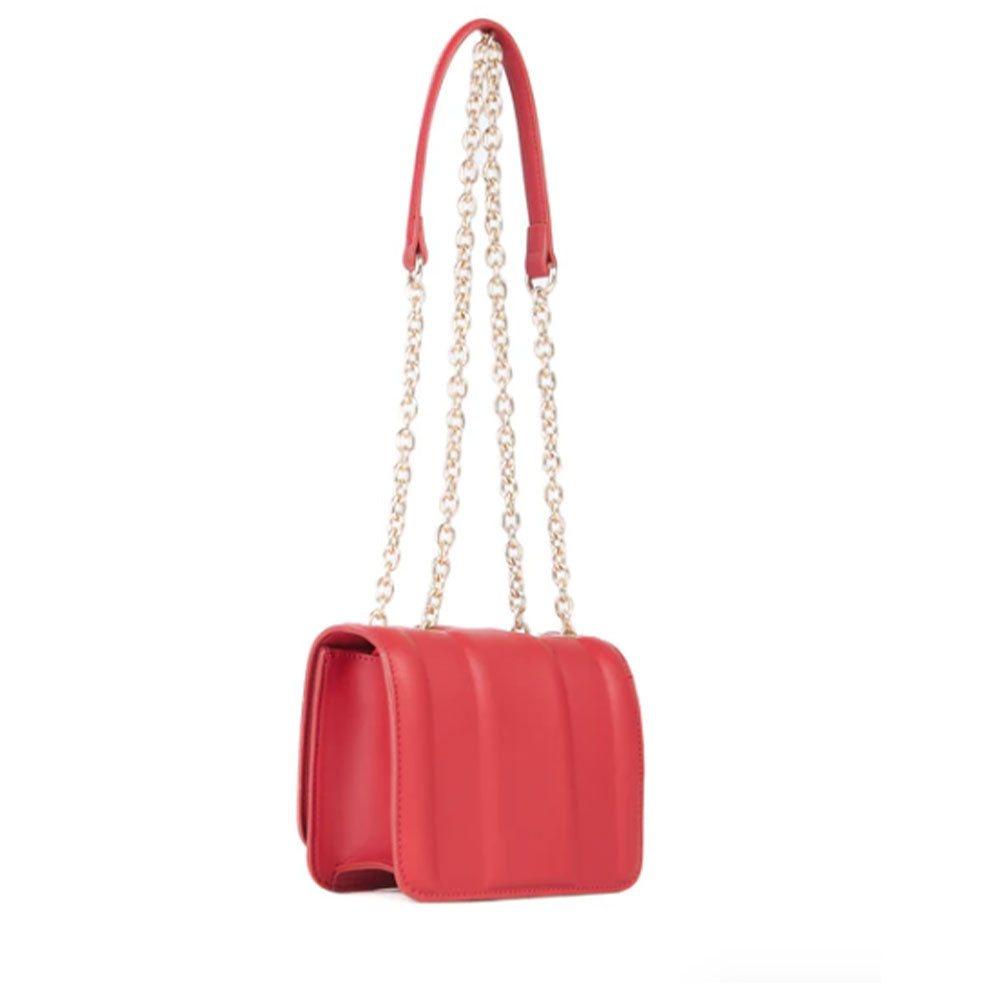 VALENTINO BAGS BRASS LINIE
Schultertasche und Umhängetasche Dunkelrote Farbe Kleine Größe