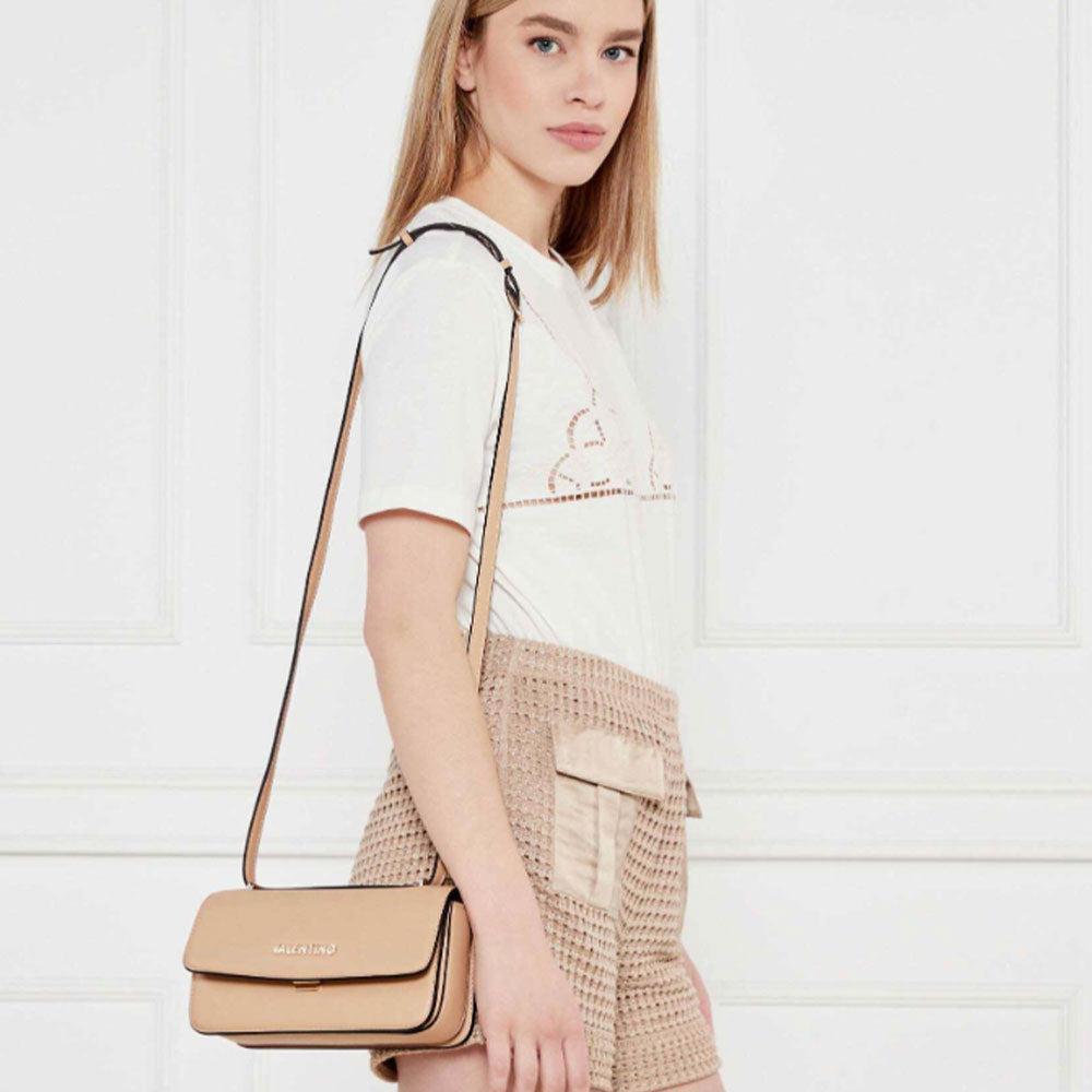 Damen Umhängetasche VALENTINO BAGS Flap Re Linie Beige Farbe