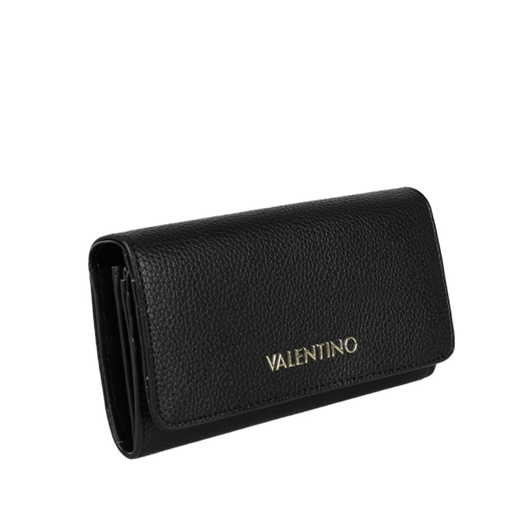 Portafoglio Donna VALENTINO BAGS Chiuso con Bottone Linea Alexia Colore Nero Misura Grande