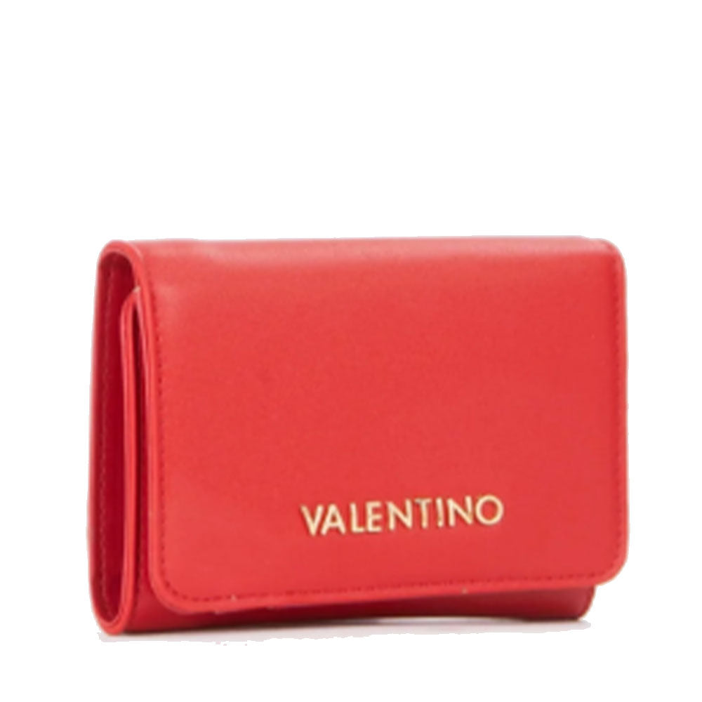 Portafoglio Donna VALENTINO BAGS Chiuso con Bottone Linea Jasmin Colore Rosso