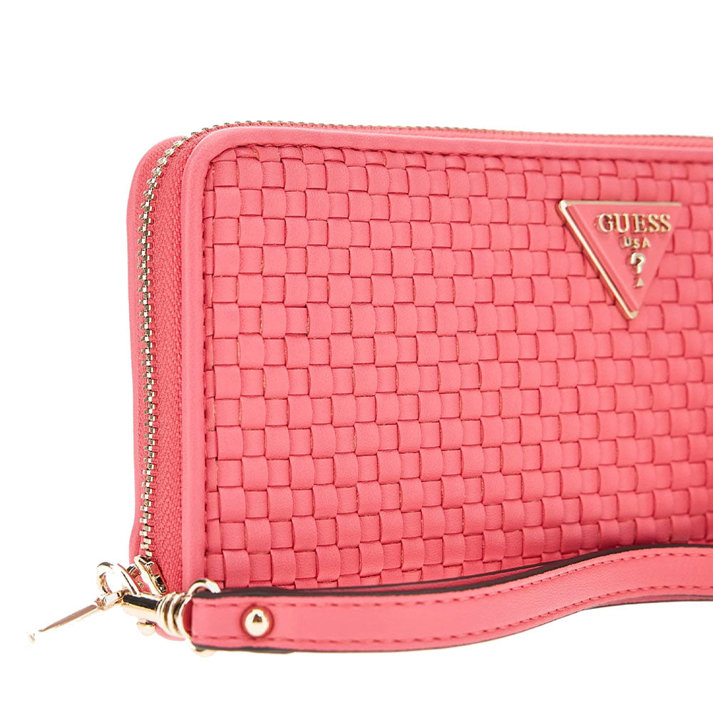 Portafoglio GUESS Chiuso con Zip Linea Etel colore Watermelon