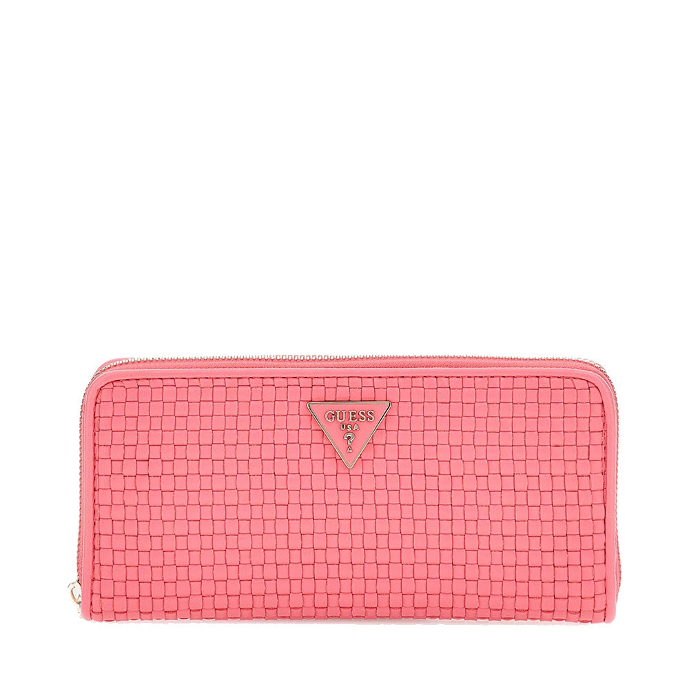 Portafoglio GUESS Chiuso con Zip Linea Etel colore Watermelon