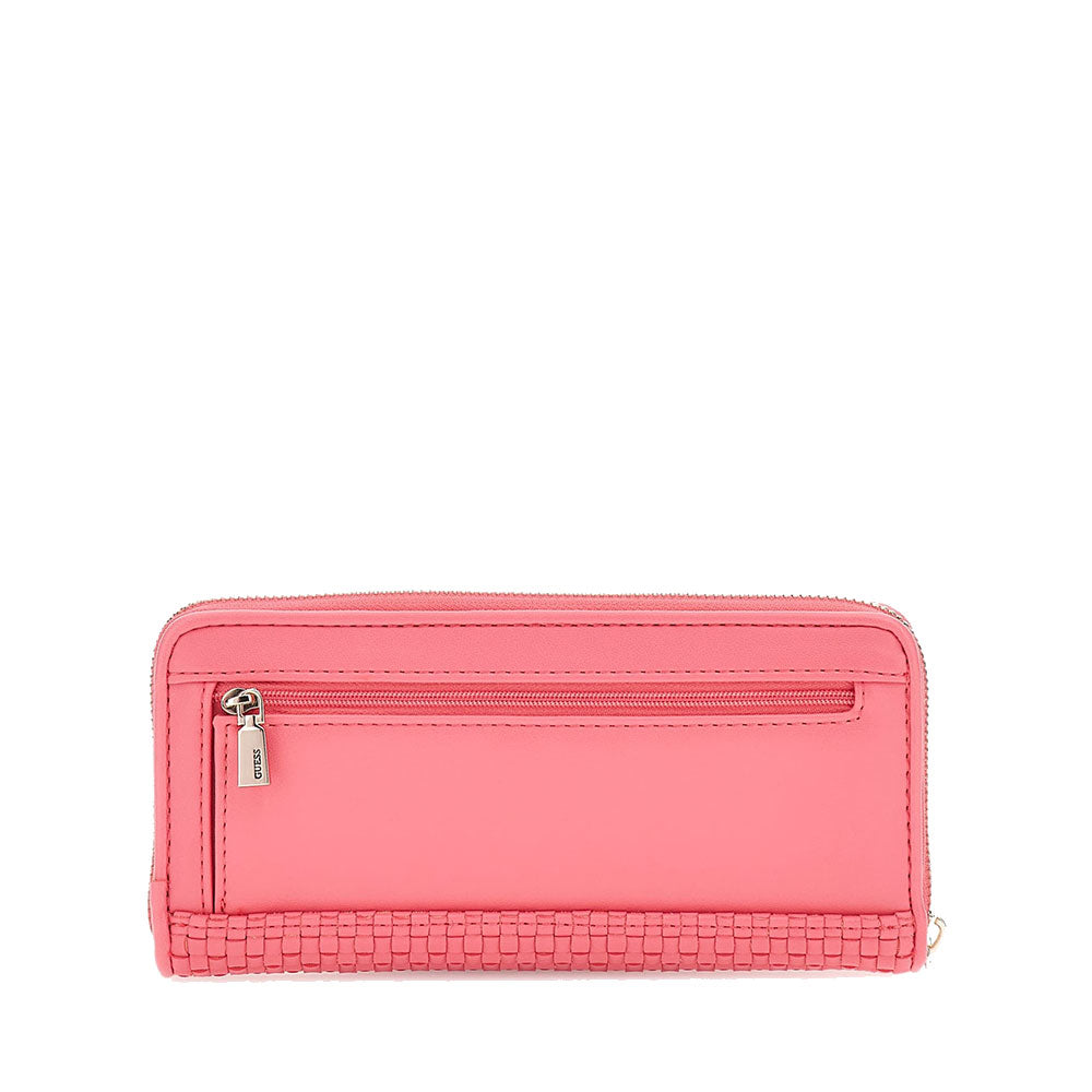 Portafoglio GUESS Chiuso con Zip Linea Etel colore Watermelon