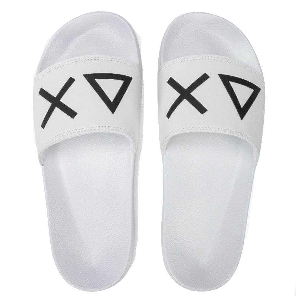 Ciabatte da Uomo SUN68 Linea Slippers Logo Colore Bianco - X35102