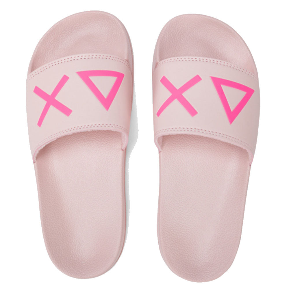 SUN68 Damen Hausschuhe Logo Line Rosa - X35204