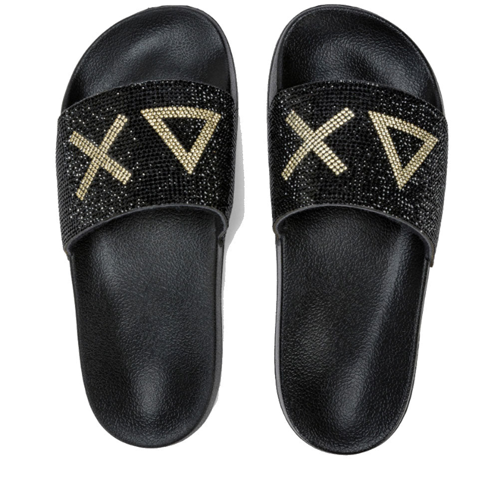 SUN68 Slippers Logo Strass Linie
Damen Hausschuhe in Schwarz - X35205