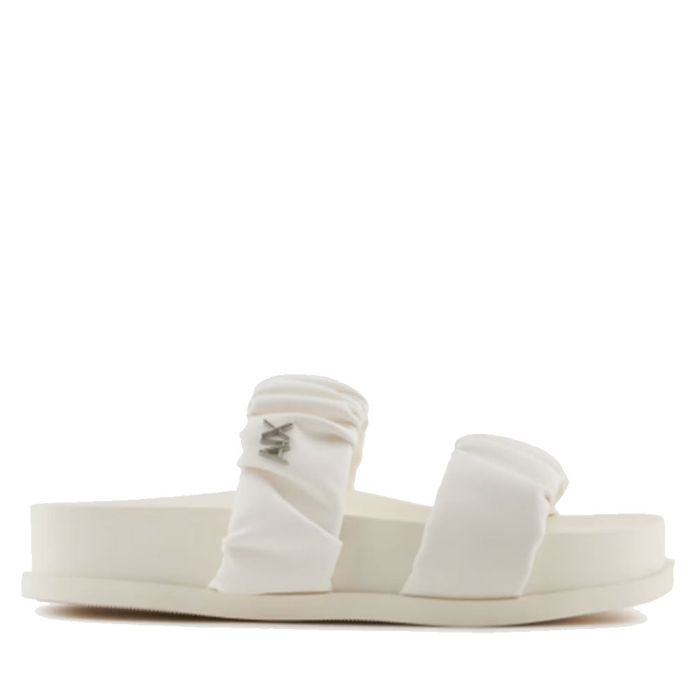 ARMANI EXCHANGE
Damen Hausschuhe mit Gepolsterter Doppelriemen in Off-White Farbe