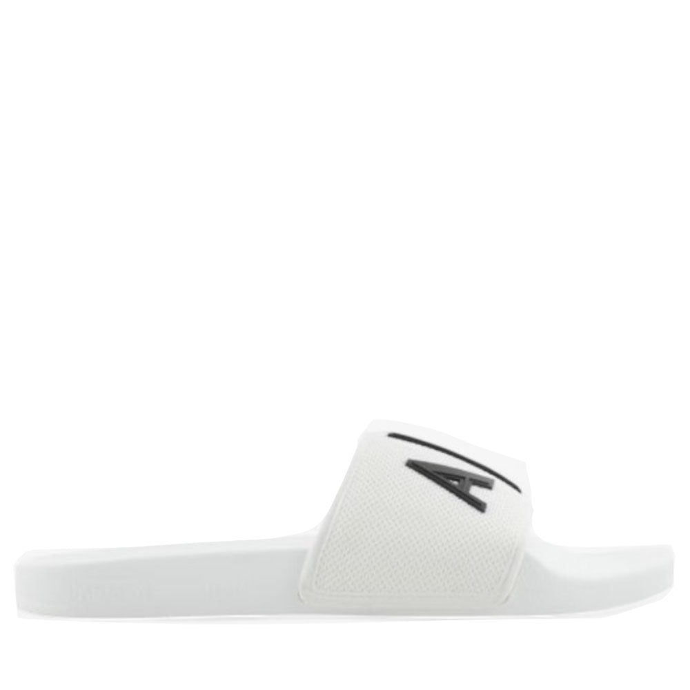 ARMANI EXCHANGE
Herren Slipper mit Logo Band in der Farbe Optisch Weiß – Schwarz