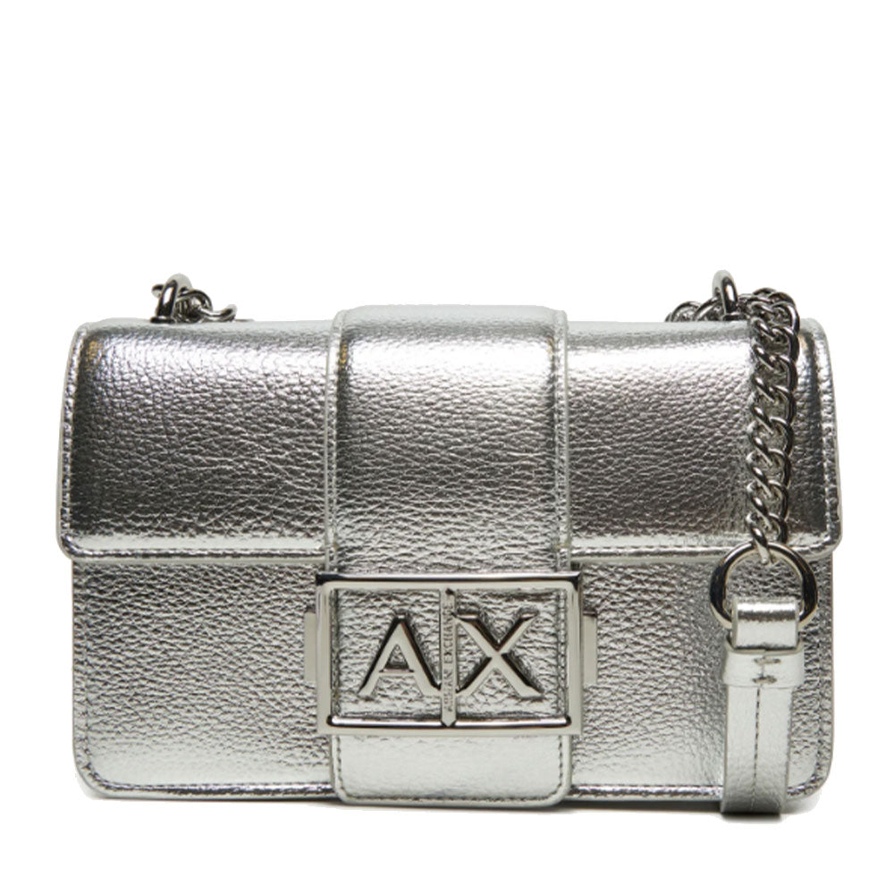 ARMANI EXCHANGE Jodie Linie
Damen Umhängetasche Geschlossen mit Klappe in Silber