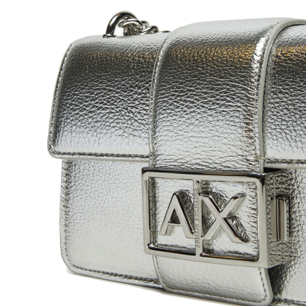ARMANI EXCHANGE Jodie Linie
Damen Umhängetasche Geschlossen mit Klappe in Silber
