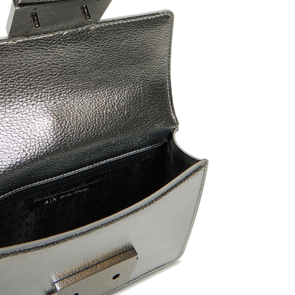 ARMANI EXCHANGE Jodie Linie
Damen Umhängetasche Geschlossen mit Klappe in Silber