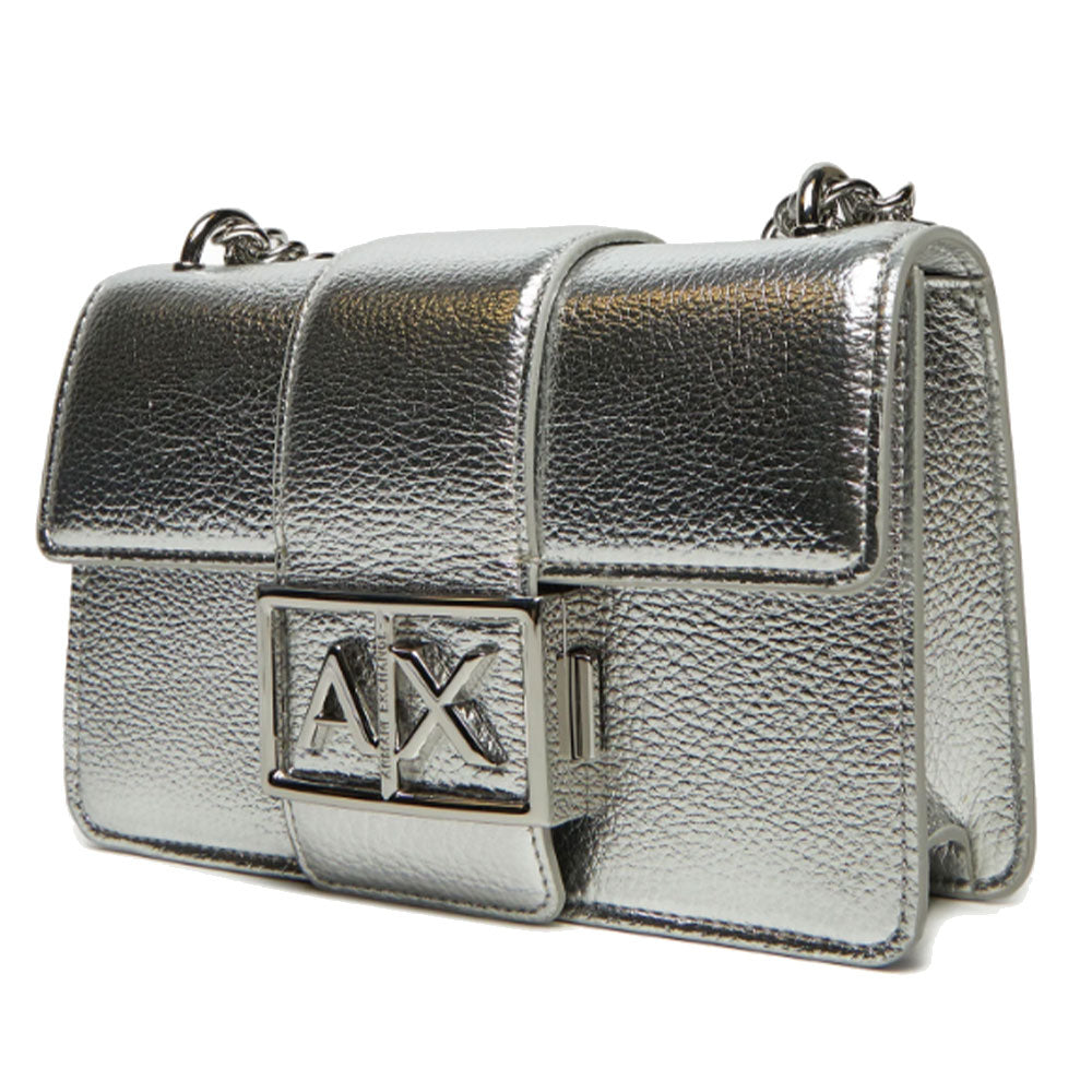 ARMANI EXCHANGE Jodie Linie
Damen Umhängetasche Geschlossen mit Klappe in Silber