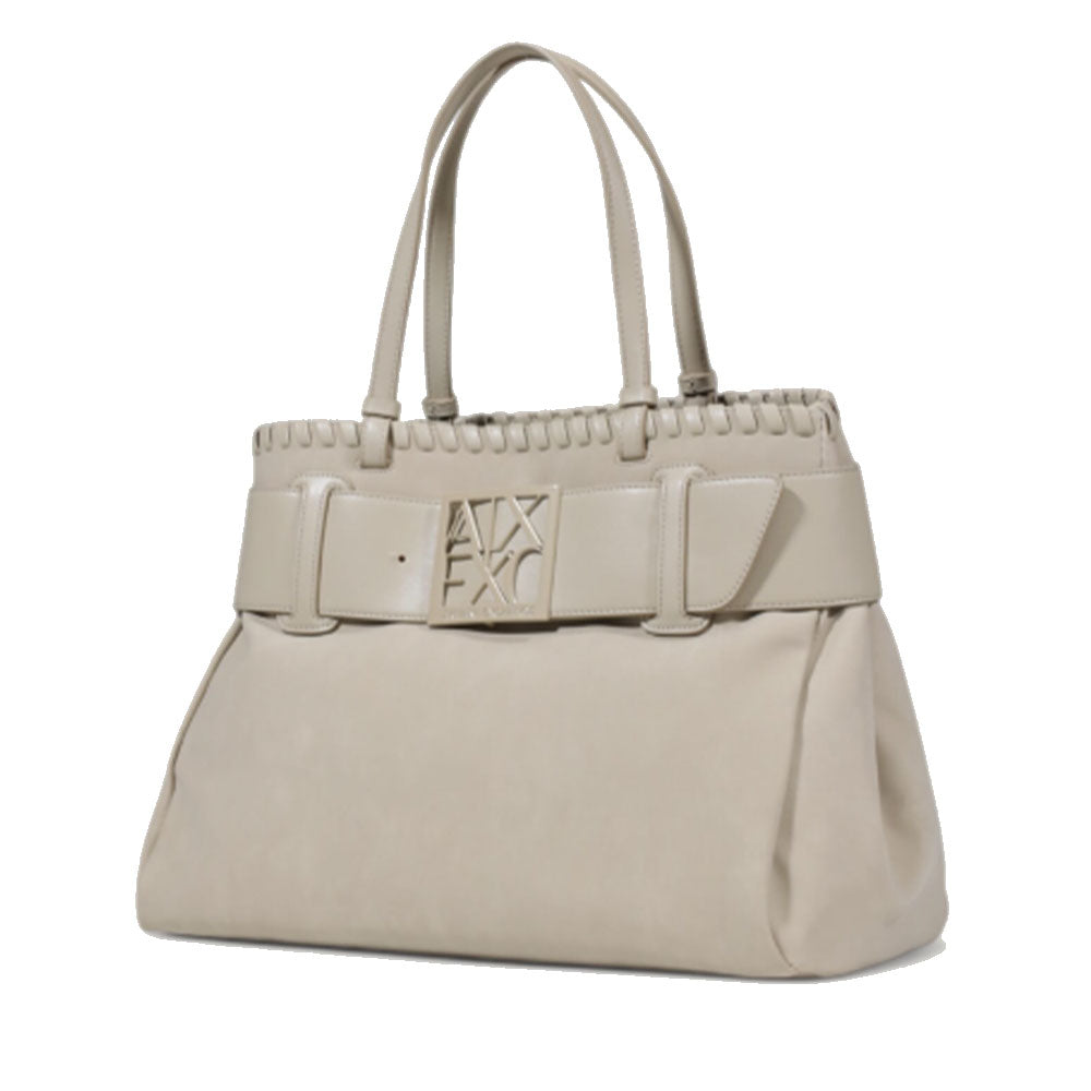 Borsa Donna a Mano con Tracolla ARMANI EXCHANGE colore Valley con Bordo Intrecciato