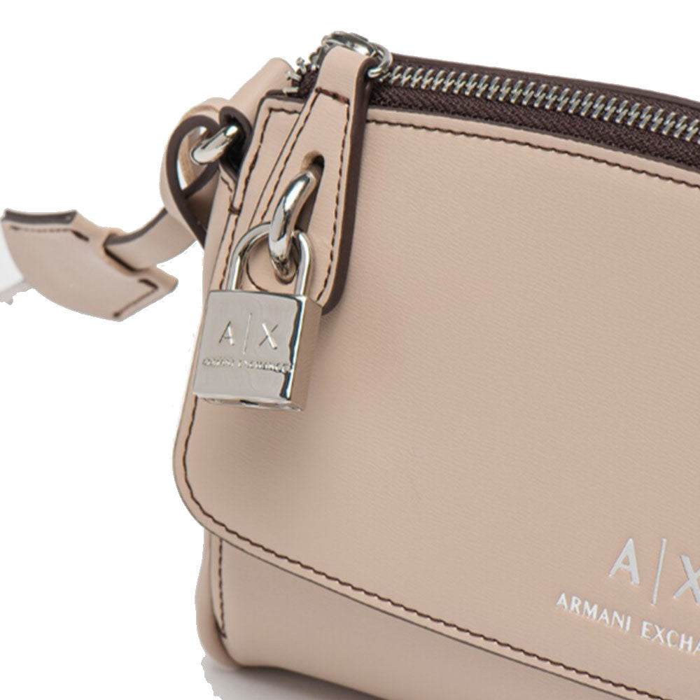 Borsa Donna a Tracolla con Lucchetto ARMANI EXCHANGE colore Mirage - Doh