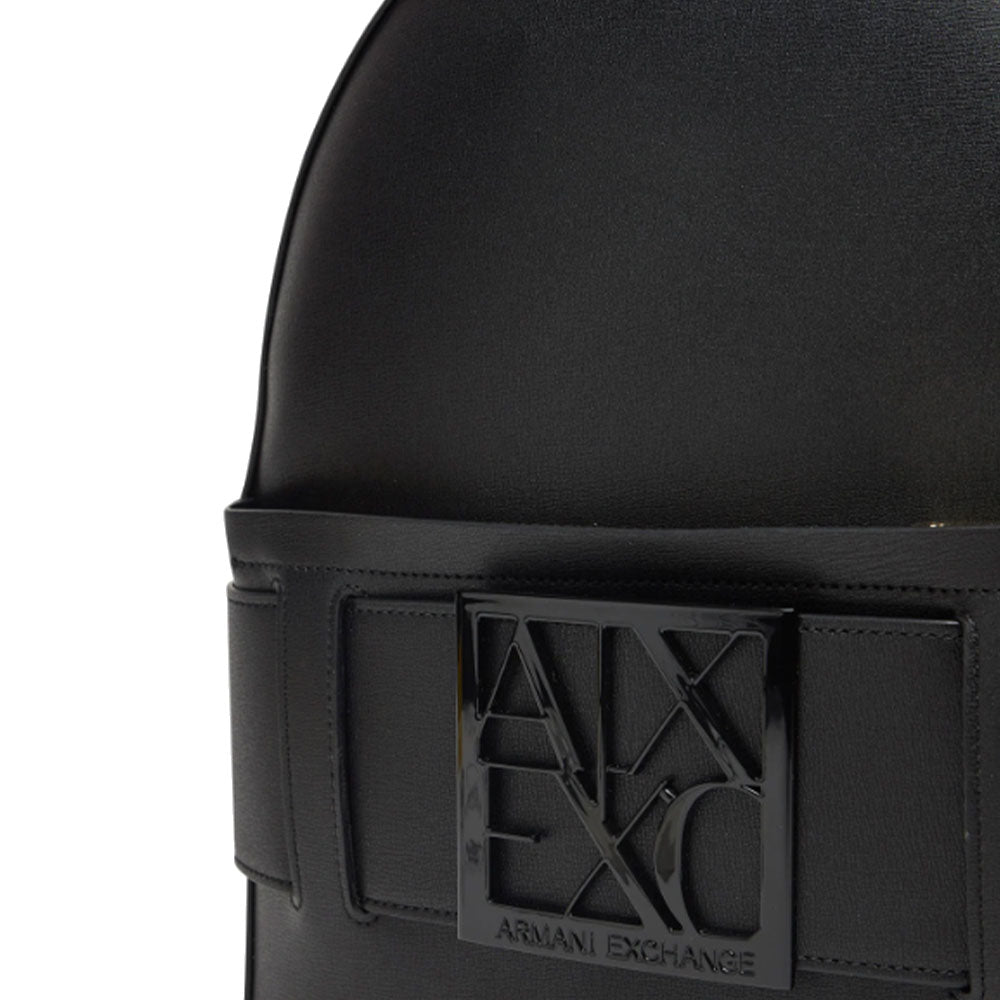 ARMANI EXCHANGE Damenrucksack geschlossen mit Reißverschluss in Schwarz
