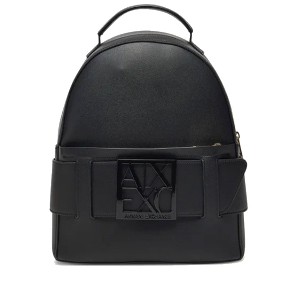 ARMANI EXCHANGE Damenrucksack geschlossen mit Reißverschluss in Schwarz