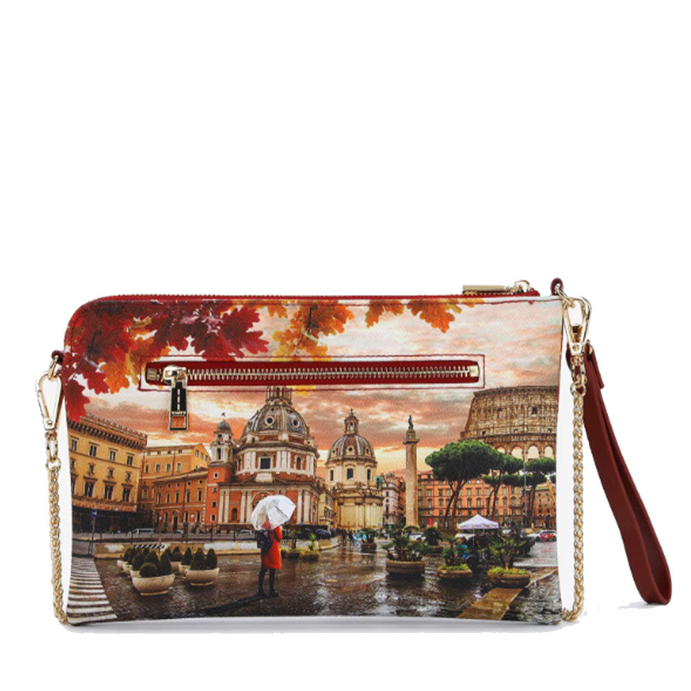 Borsa Donna Y NOT Pochette con Tracolla YES-303 Rome Raining
