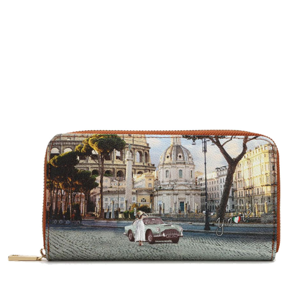 Portafoglio Donna Y NOT YES-361 Stampa Imperial Chiusura Zip Around