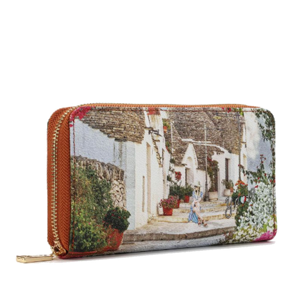 Portafoglio Donna Y NOT YES-361 Stampa Puglia Summer Chiusura Zip Around
