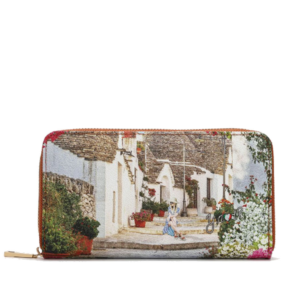Portafoglio Donna Y NOT YES-361 Stampa Puglia Summer Chiusura Zip Around