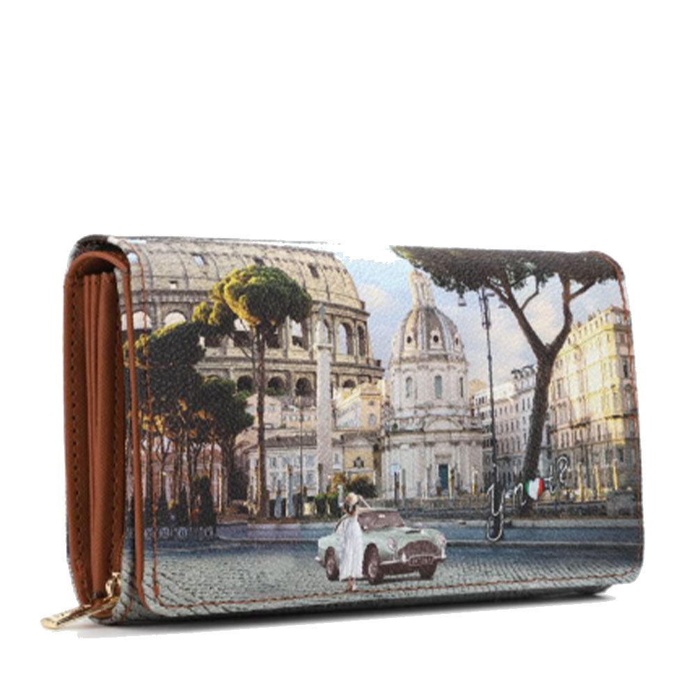 Portafoglio Donna Y NOT Chiuso con Bottone YES-364 Stampa Imperial