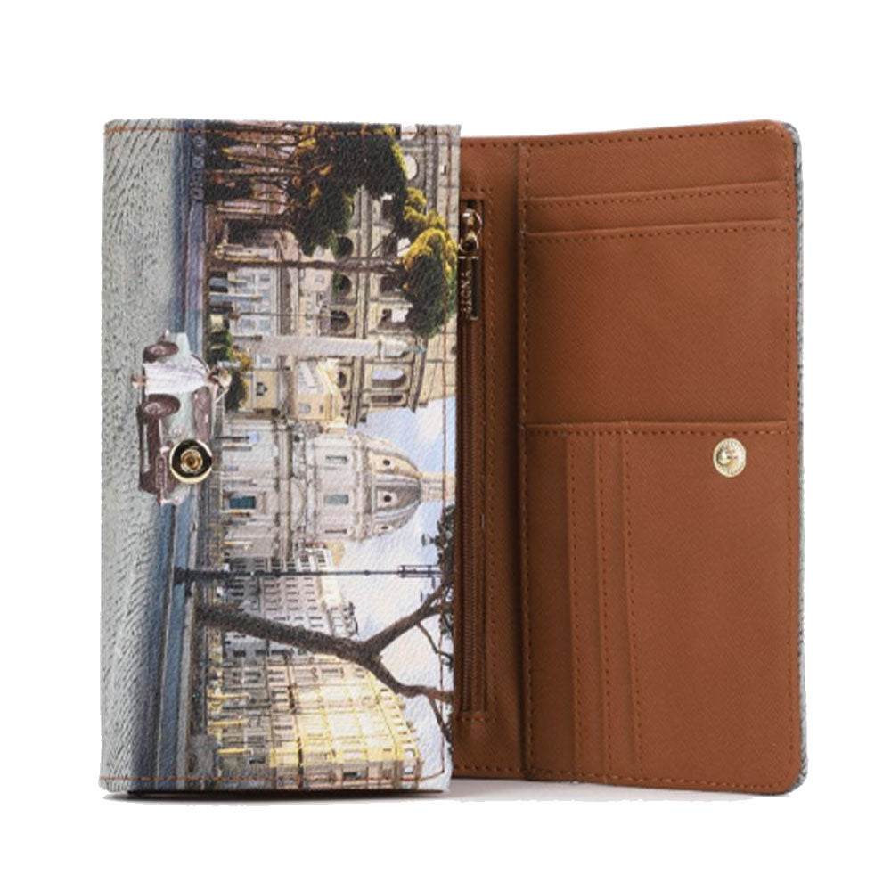 Portafoglio Donna Y NOT Chiuso con Bottone YES-364 Stampa Imperial