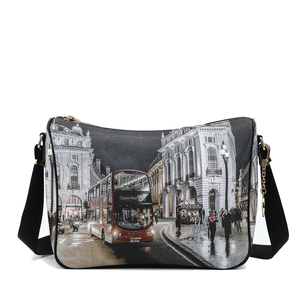 Borsa Donna Y NOT a Tracolla Regolabile linea YES-370 London By Night