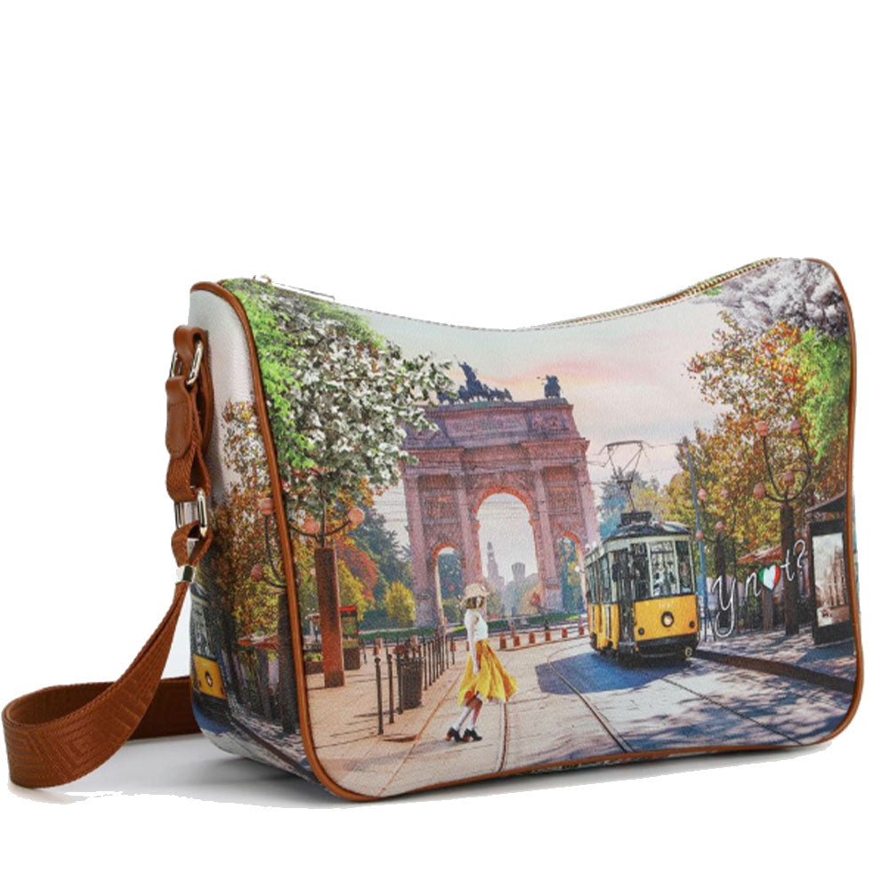 Borsa Donna Y NOT con Tracolla Regolabile linea YES-370 Spring in Milan