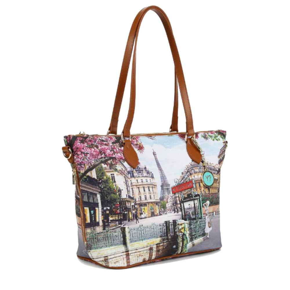 Borsa Donna a Spalla Y NOT YES-396 stampa Emily in Paris