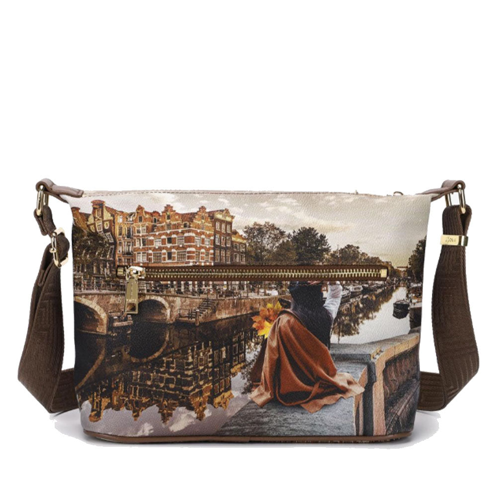 Y NOT Damen Hobo Umhängetasche YES-592 Autumn in Holland