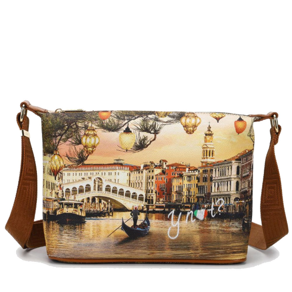Y NOT Damen Hobo Schultertasche YES-592 Christmas Venice