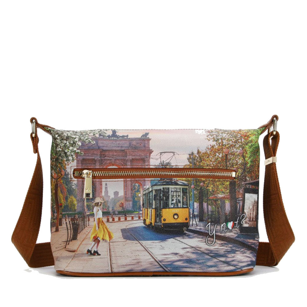 Borsa Donna Hobo Y NOT a Tracolla YES-592 Spring in Milan